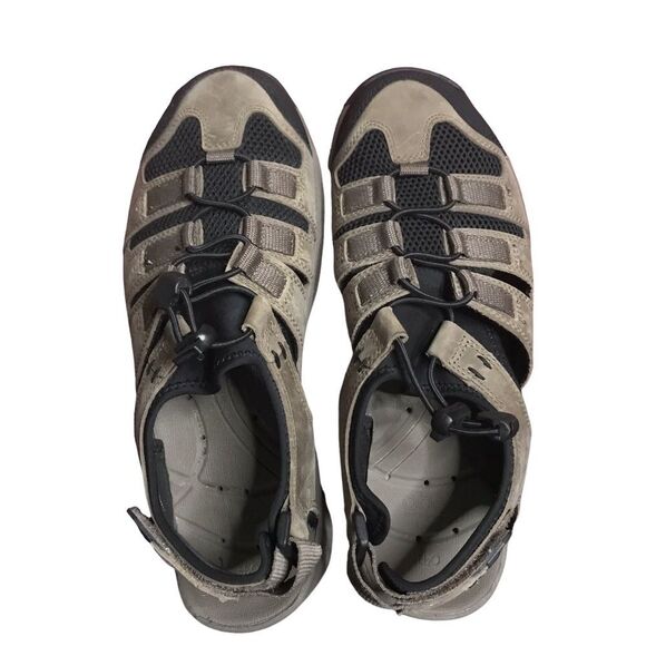 Abeo Men's Size 8 Tan and Black Sandals - Picture 5 of 13